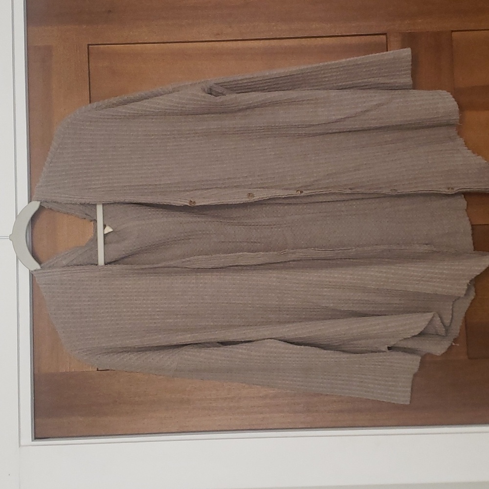 Waffle knit sweater